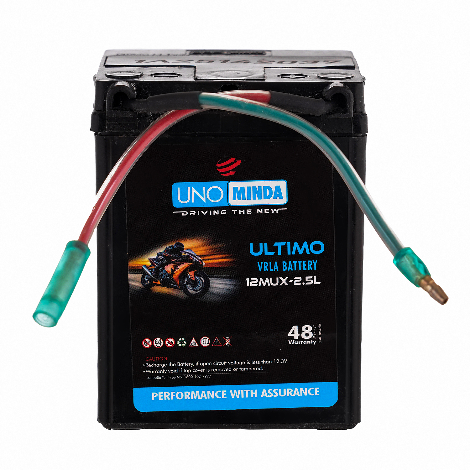 Uno Minda 12MUX-2.5L Ultimo battery for 2 Wheeler