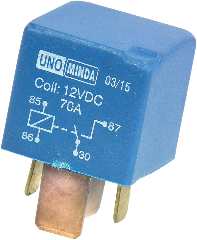 Uno Minda 850076 A/C Relay - 4 Pin (Blue) - 12V for TATA SAFARI DICOR