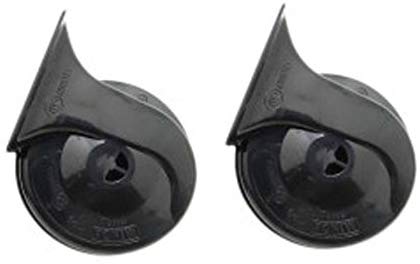 Uno Minda 865001 TP9 12V Trumpet Horn  Windtone Black (Set of 2)(420/500 Hz, >108dB, 90mm DIA)