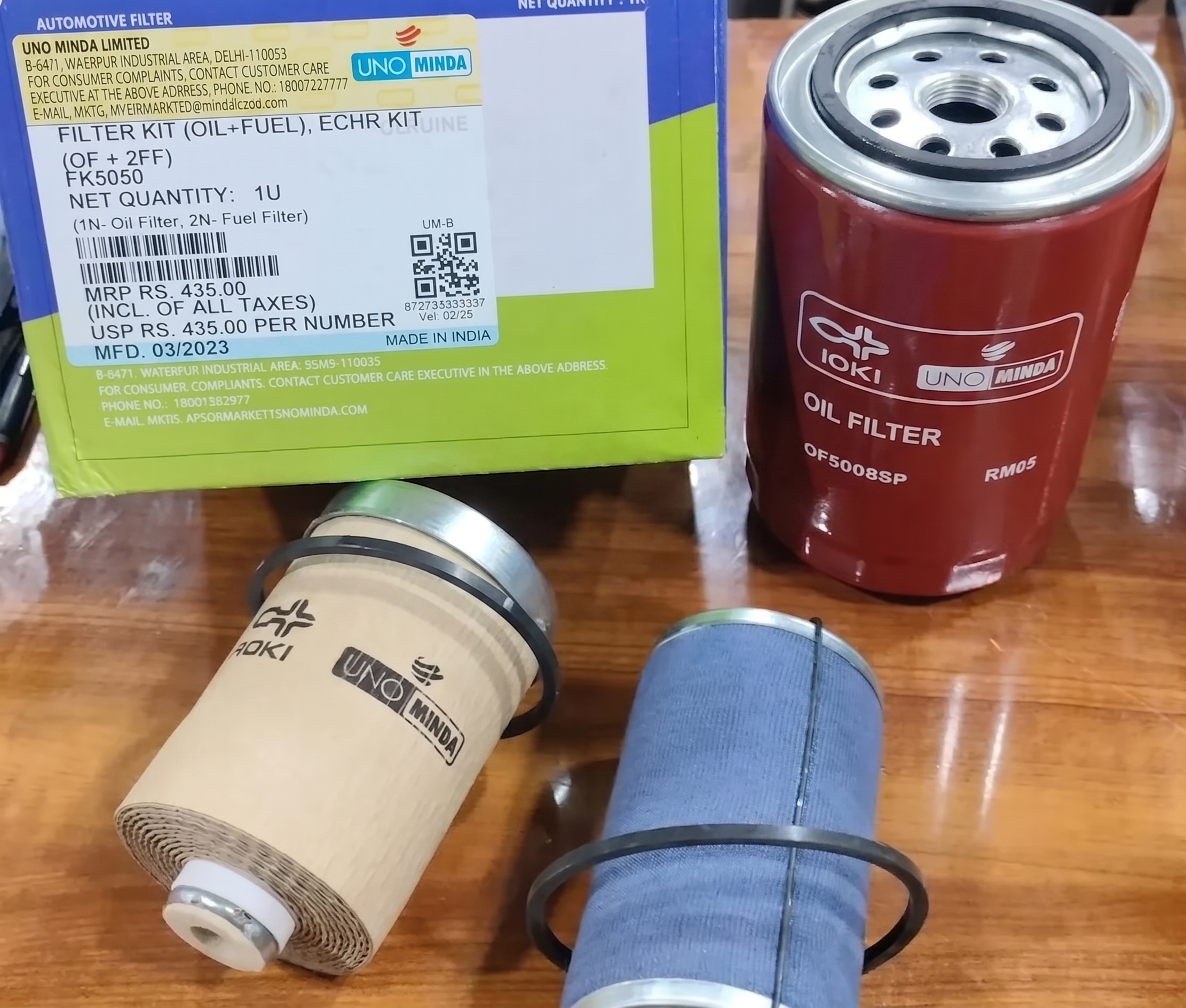 Uno Minda FK5050 Engine Filter Kit for Eicher Eicher Tractors Universal