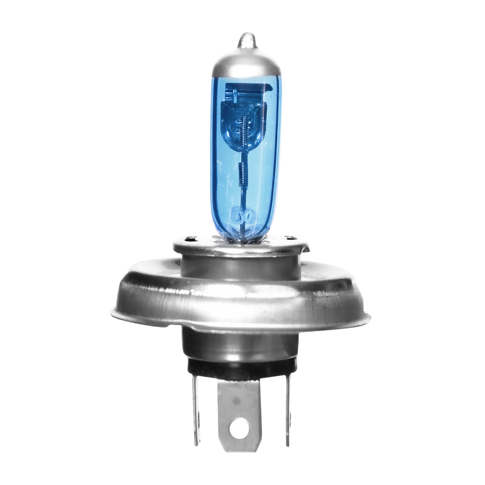 Uno Minda H4-5023 P45 12V100/90W Cool Blue Head Light Halogen BulbBlue Color White Light