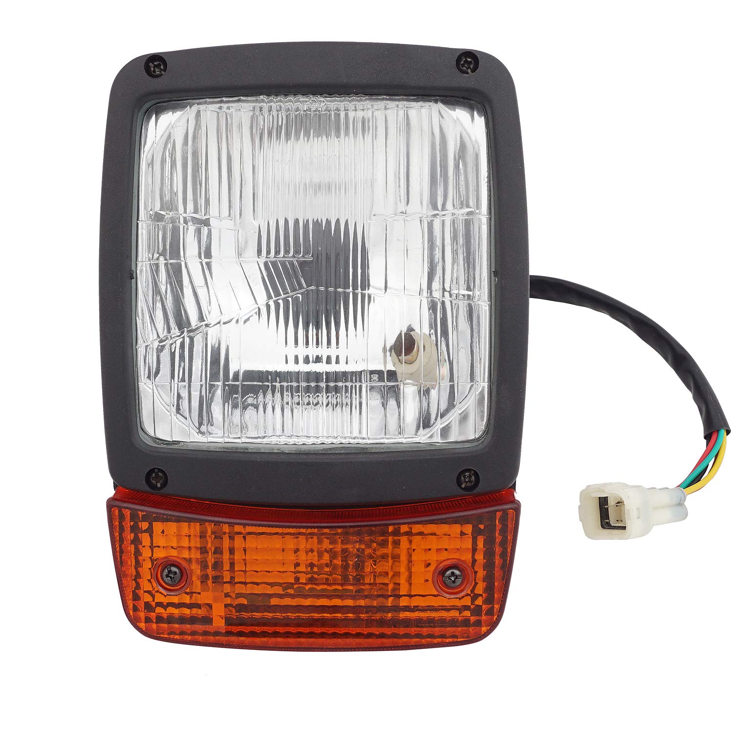 Uno Minda HL-5668M Head Light Amber Lens indicator for JCB 4DX