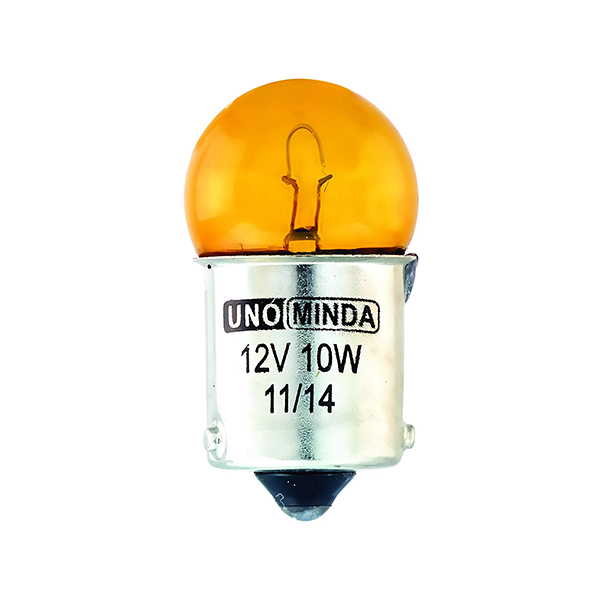 Uno Minda MIN-2023 G12V 10W Amber Color Croxx Pin Indicator Bulb