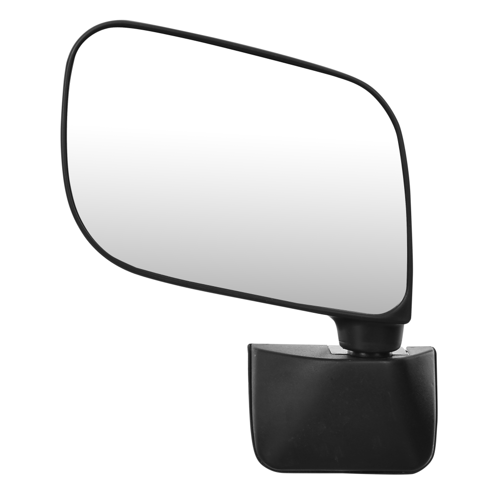 Uno Minda RV-13003L Shatterproof Glass Rear View Mirror (Black)- Left Hand Side for Maruti WagonR Type 2 and Type 3