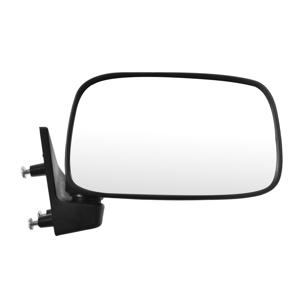 Uno Minda RV-13004R Shatterproof Glass Rear View Mirror (Black)- Right Hand Side for Maruti 800  (Type-2)