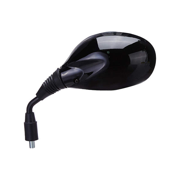 Uno Minda RV-5010L Shatterproof Glass Rear View Mirror(Black)-Left