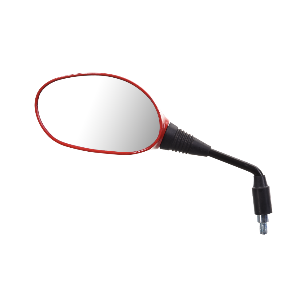 Uno Minda RV-5012L-RED Shatterproof Glass Rear View Mirror(Sports.Red)-Left Hand For Hero CBG XTREME  