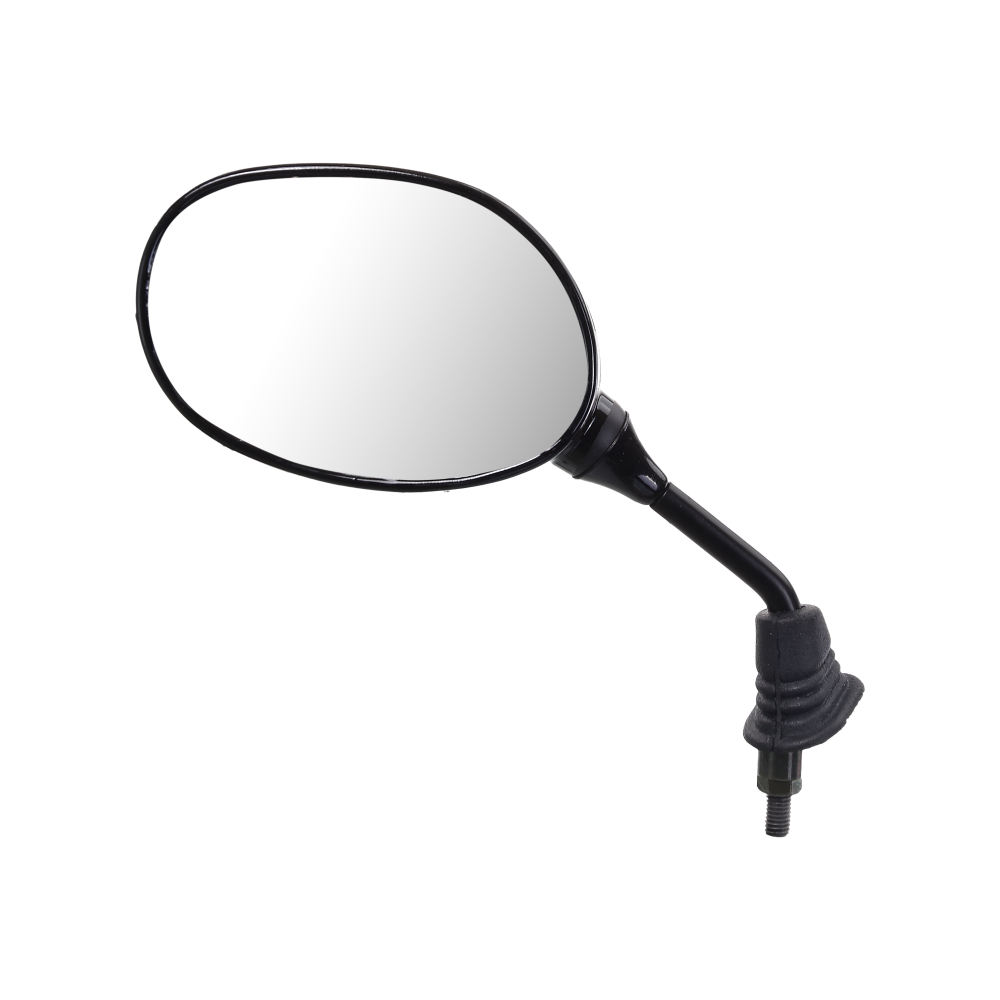 Uno Minda RV-5013LH-BLK Shatterproof Glass Rear View Mirror(Black)-Left Hand For Hero Pleasure  