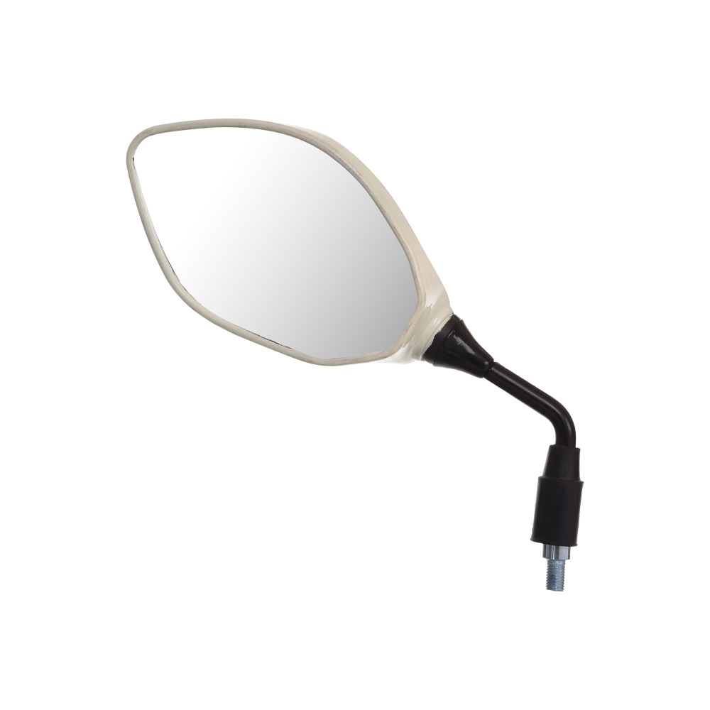 Uno Minda RV-5017L-WHT REAR VIEW MIRROR - LH for HERO PASSION PRO-REFRESH