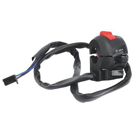 Uno Minda SW-0640B-M01 HANDLE BAR SWITCH- RIGHT SIDE (SELF START) WITH WIRE (1 COUPLER) For-YAMAHA-FZ-16 