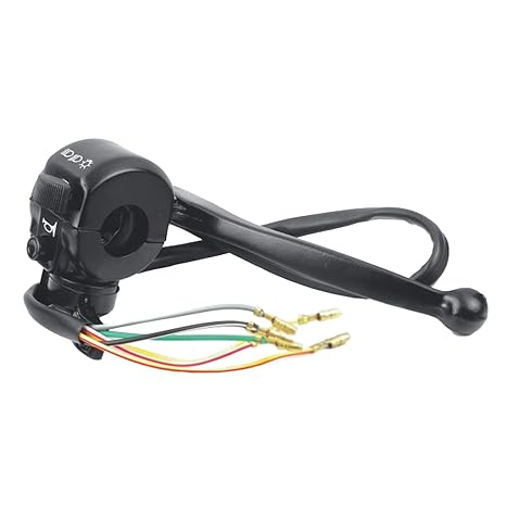 Uno Minda SW-0655A HANDLE BAR SWITCH- LEVER ASSEMBLY - LEFT SIDE (WITH WIRE & 5 BULLET) - KICK START For-TVS-AX-100/ R-100/ MAX-100/ MAX-100R 