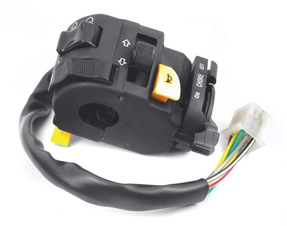 Uno Minda SW-0657B HANDLE BAR SWITCH- LEFT SIDE - WITH WIRE (1 COUPLER) - KICK START For-TVS-VICTOR 