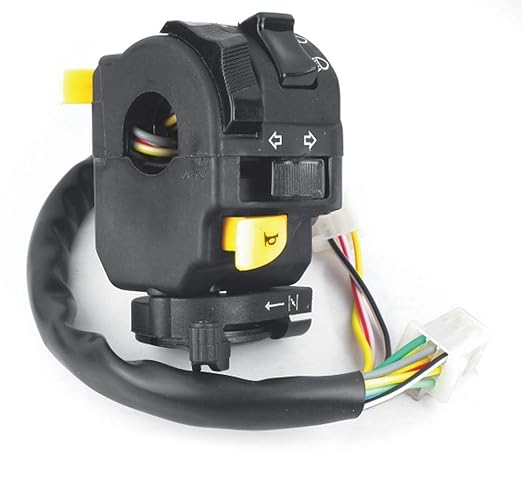 Uno Minda SW-0657L HANDLE BAR SWITCH- LEFT SIDE (WITH WIRE 2 COUPLER) - KICK START For-TVS-VICTOR GX 