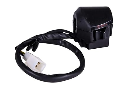 Uno Minda SW-0660 HANDLE BAR SWITCH- RIGHT SIDE (KICK START) - 5 PIN MALE WHITE COUPLER, 2 L TERMINAL For-HERO-CBZ - DISC 