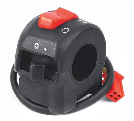 Uno Minda SW-0666L HANDLE BAR SWITCH- RIGHT SIDE (KICK START) - WITH WIRE COUPLER For-TVS-FIERO UPG. 