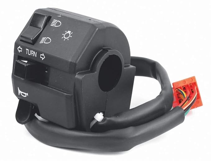 Uno Minda SW-0671J HANDLE BAR SWITCH- LEFT SIDE - SELF START (9 PIN RED FEMALE COUPLER)  For-BAJAJ-XC/DISCOVER 100/100M 4G/102/ 105/ 125 / PLATINA UG 