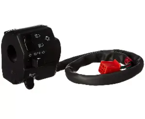 Uno Minda SW-0671N-M01 HANDLE BAR SWITCH- LEFT SIDE (SELF START) - 9 PIN RED COUPLER For-BAJAJ-DISCOVER 125ST/ 150F 