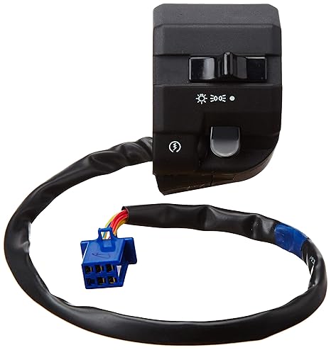 Uno Minda SW-0672AZ-M01 HANDLE BAR SWITCH- RIGHT SIDE (SELF START) - 5 PIN BLUE COUPLER For-BAJAJ-DISCOVER 125ST/ 100M 