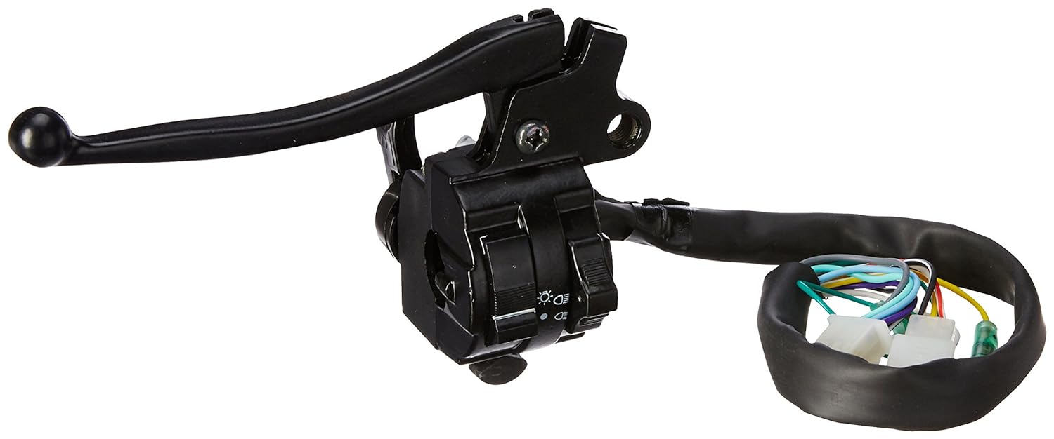 Uno Minda SW-0697 HANDLE BAR SWITCH- LEVER ASSEMBLY - LEFT SIDE (WITH WIRE & COUPLER) - KICK START For-TVS-XL / XT / XLN-HD / HV / XL-SUPER 