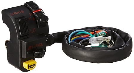 Uno Minda SW-0722 HANDLE BAR SWITCH- LEFT SIDE (6 WIRE BULLET, 2 L TERMINAL, 2 ROUND WIRE) For-HERO-CD-100/ C-100SS/ SLK/ STRT 