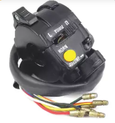 Uno Minda SW-0727 HANDLE BAR SWITCH- LEFT SIDE - WITH DIPPER, HORN, INDICATOR & HORIZONTAL DECOMPRESSION CHOKE - 7 WIRE BULLETS For-ROYAL ENFIELD-BULLET 