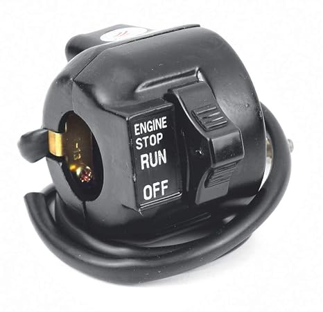 Uno Minda SW-0728 HANDLE BAR SWITCH- RIGHT SIDE- WITH ENGINE KILL SWITCH - 2 WIRE TERMINALS For-ROYAL ENFIELD-ELECTRA/ BULLET 