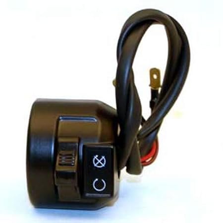 Uno Minda SW-0728B HANDLE BAR SWITCH- RIGHT SIDE (KICK START) - NEW TYPE WITH ENGINE KILL SWITCH - 2 WIRES TERMINALS For-ROYAL ENFIELD-BULLET 350 CC/ CITY BIKE/ MACHISMO/ ELECTRA 