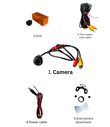 Uno Minda UNO-AHDCAM01 High Definition AHD Reverse Parking Camera Universal for all Cars