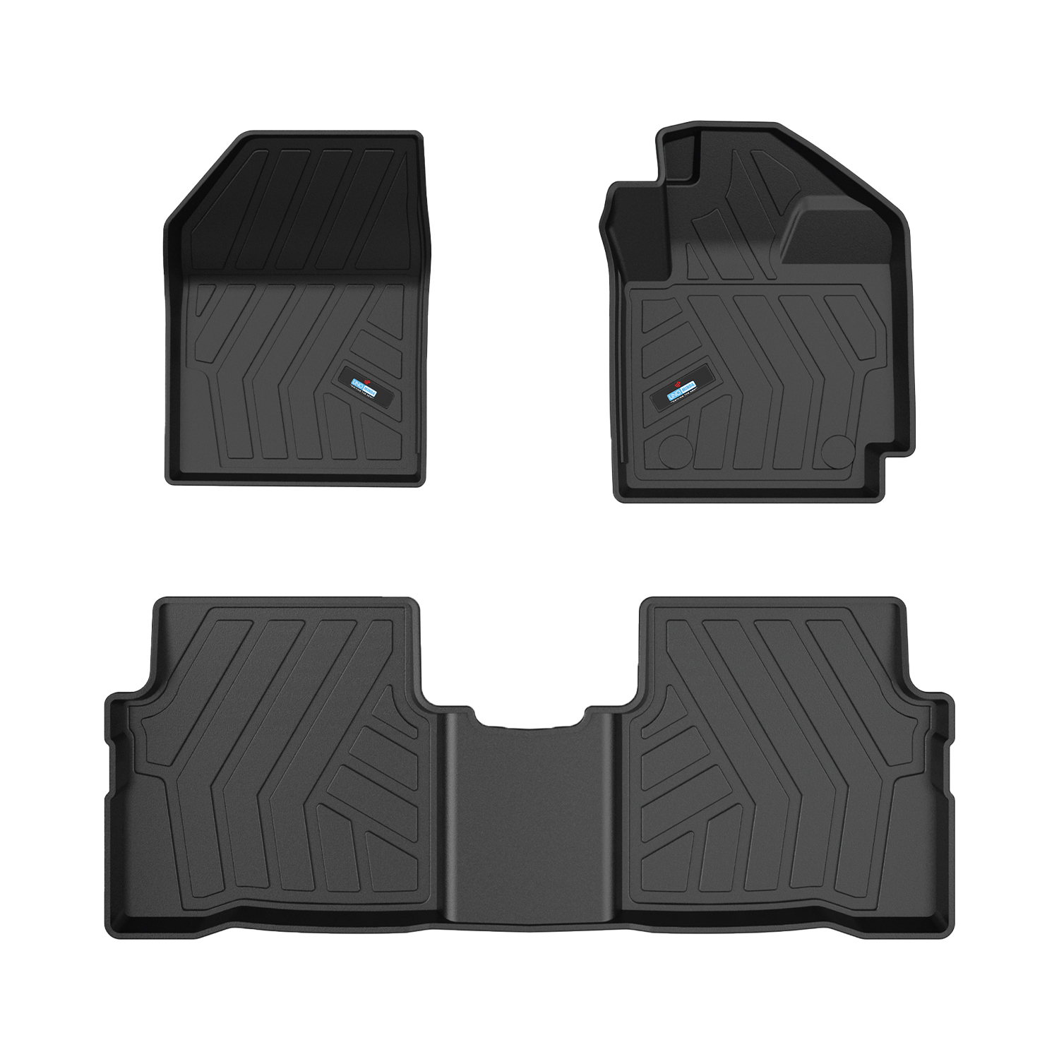Uno Minda Lifetime 5D Car Mats 3 Piece (2 Row Without Boot) For Tata Altroz 1st Gen Jan 2022 - Onwards  | Anti Slip | All Weather Mats | 100% Waterproof & Washable | Custom Fit UNO-MATS-ALTROZ22