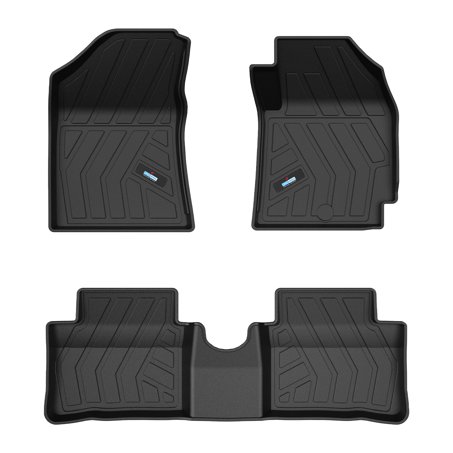 Uno Minda Lifetime 5D Car Mats 3 Piece (2 Row Without Boot) For Hyundai Aura 1st Gen Jan 2020 - Till Now  | Anti Slip | All Weather Mats | 100% Waterproof & Washable | Custom Fit UNO-MATS-AURA20