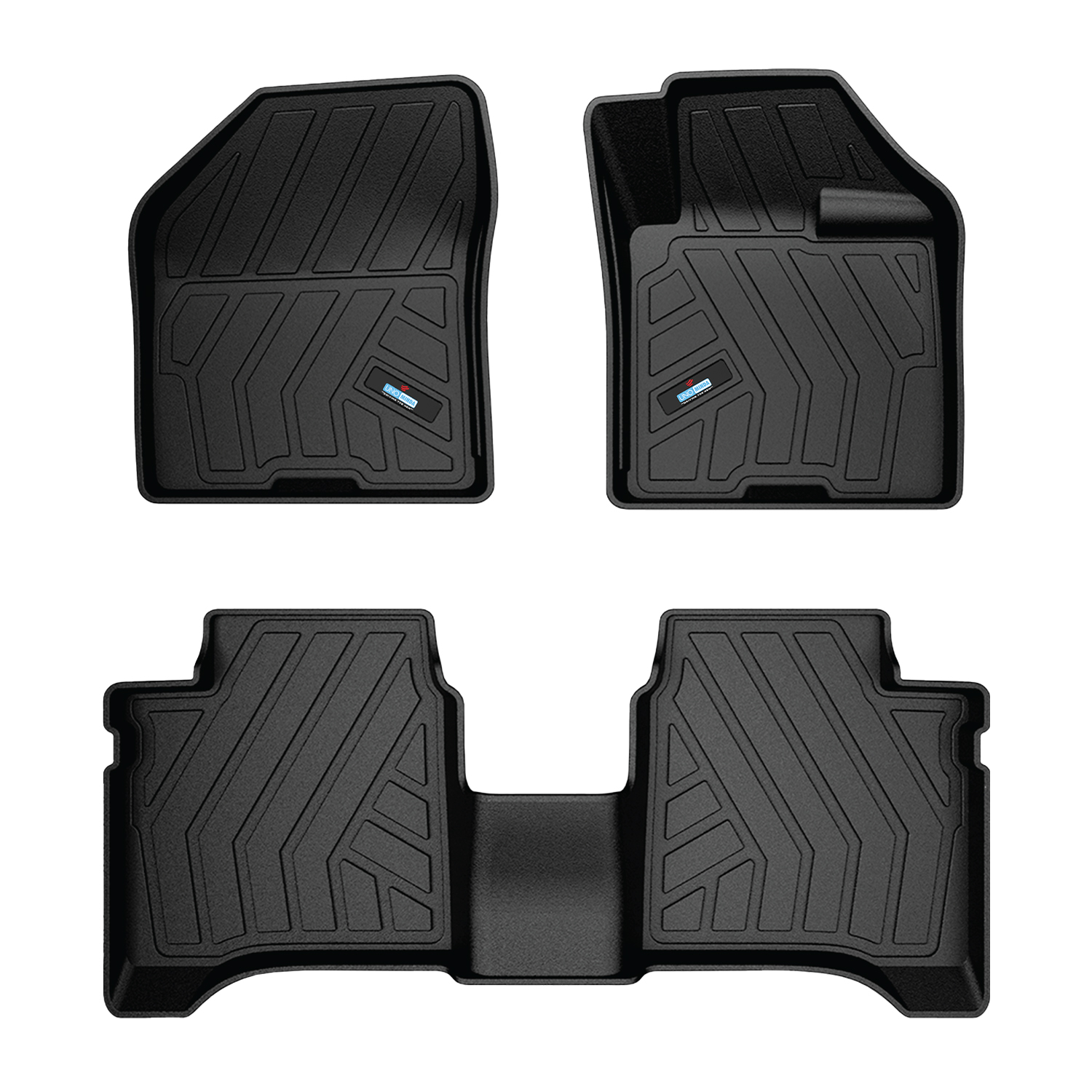Uno Minda Lifetime 5D Car Mats 3 Piece (2 Row Without Boot) For Maruti Suzuki Baleno (1st Gen) Oct 2015 - Onwards  | Anti Slip | All Weather Mats | 100% Waterproof & Washable | Custom Fit