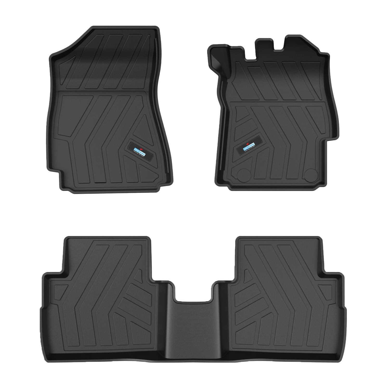 Uno Minda Lifetime 5D Car Mats 3 Piece (2 Row Without Boot) For Tata Curvv 1st Gen 2024- Onwards  | Anti Slip | All Weather Mats | 100% Waterproof & Washable | Custom Fit UNO-MATS-CURV