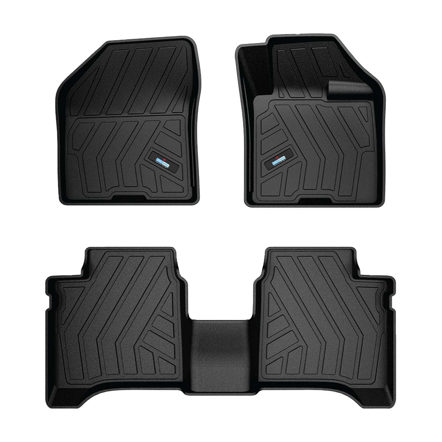 Uno Minda Lifetime 5D Car Mats 3 Piece (2 Row Without Boot) For Toyota Glanza 2nd Gen Mar 2022 Onwards  | Anti Slip | All Weather Mats | 100% Waterproof & Washable | Custom Fit UNO-MATS-GLANZA22