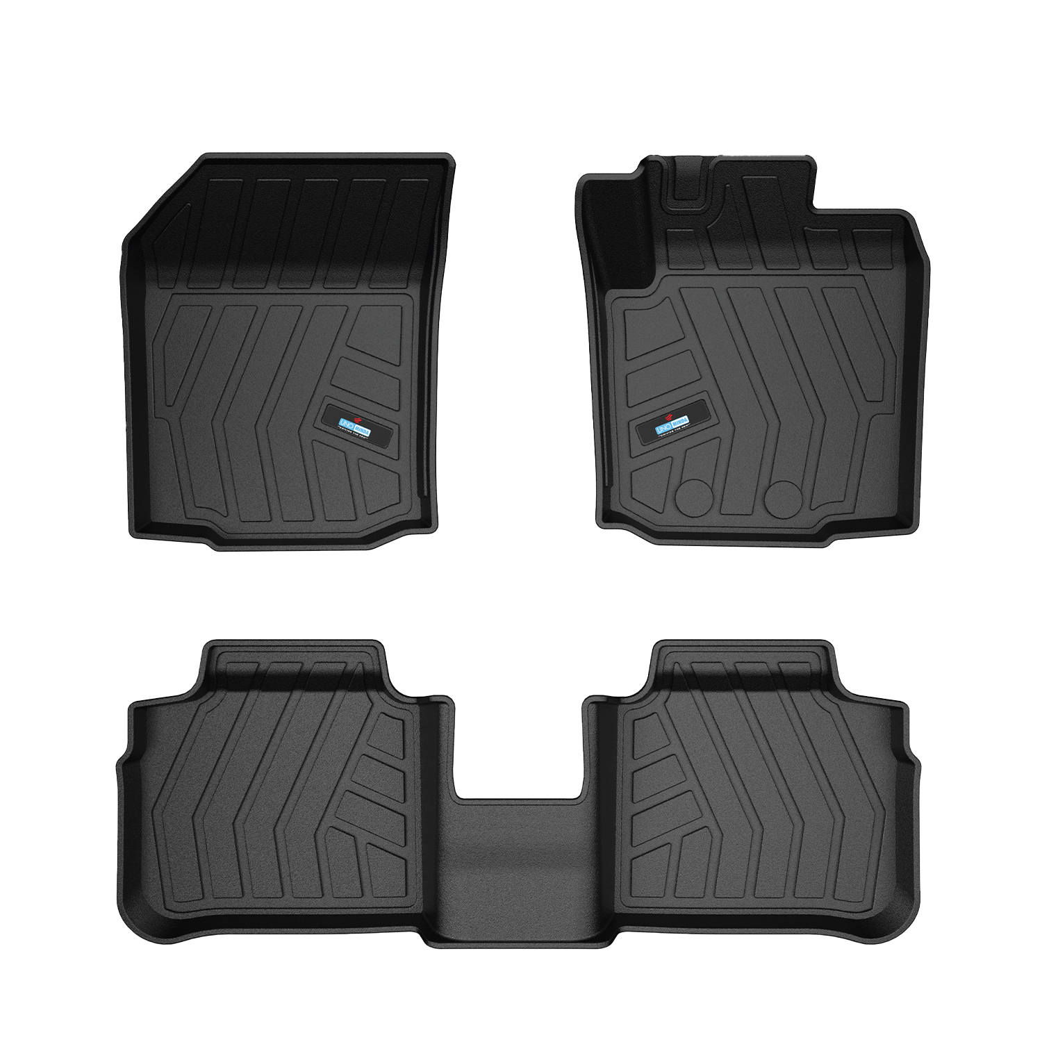 Uno Minda Lifetime 5D Car Mats 3 Piece (2 Row Without Boot) For Maruti Suzuki Grand Vitara 5th Gen Sept 2022 - Onwards  | Anti Slip | All Weather Mats | 100% Waterproof & Washable | Custom Fit UNO-MATS-GRANDVITRA22
