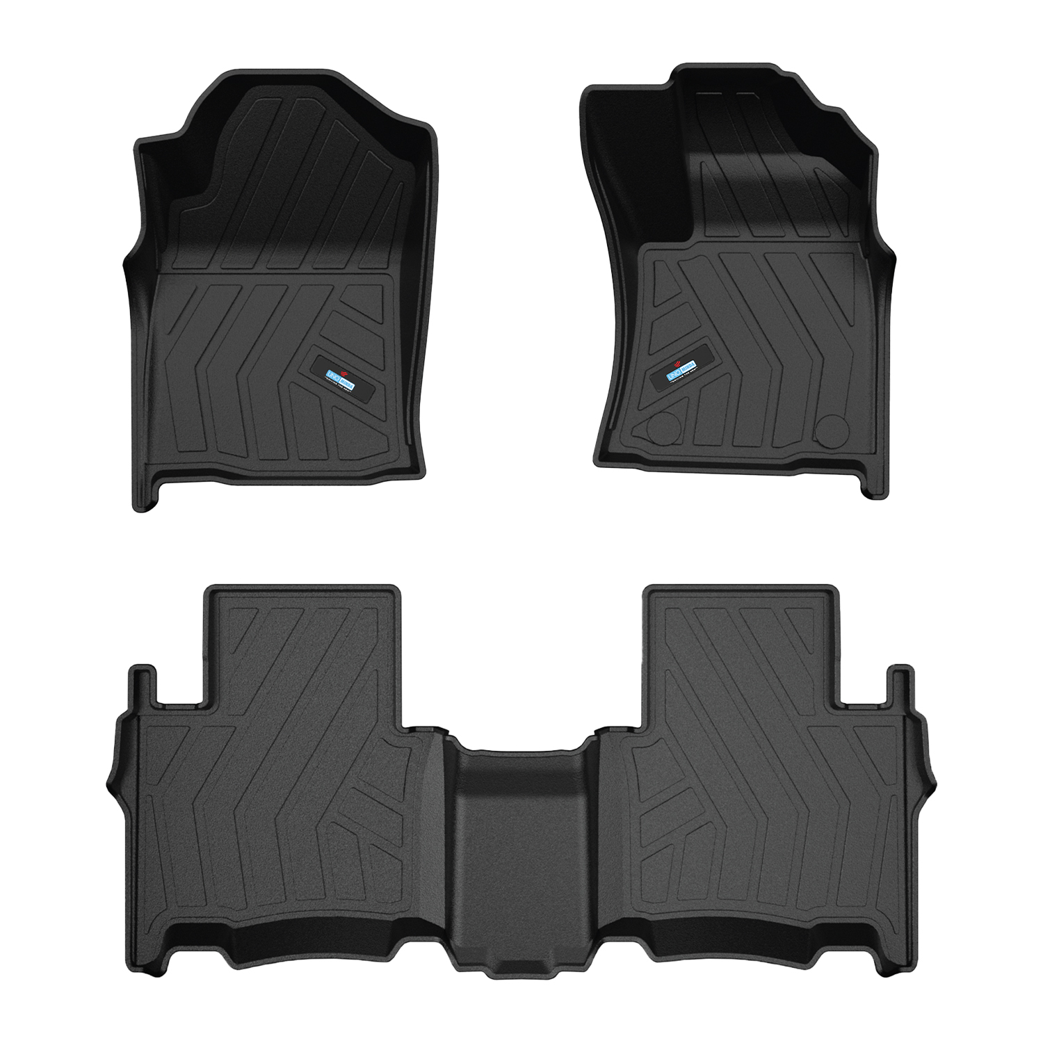 Uno Minda Lifetime 5D Car Mats 3 Piece (2 Row Without Boot) For Toyota Hilux 8th Gen 2023  | Anti Slip | All Weather Mats | 100% Waterproof & Washable | Custom Fit UNO-MATS-HILUX-AT