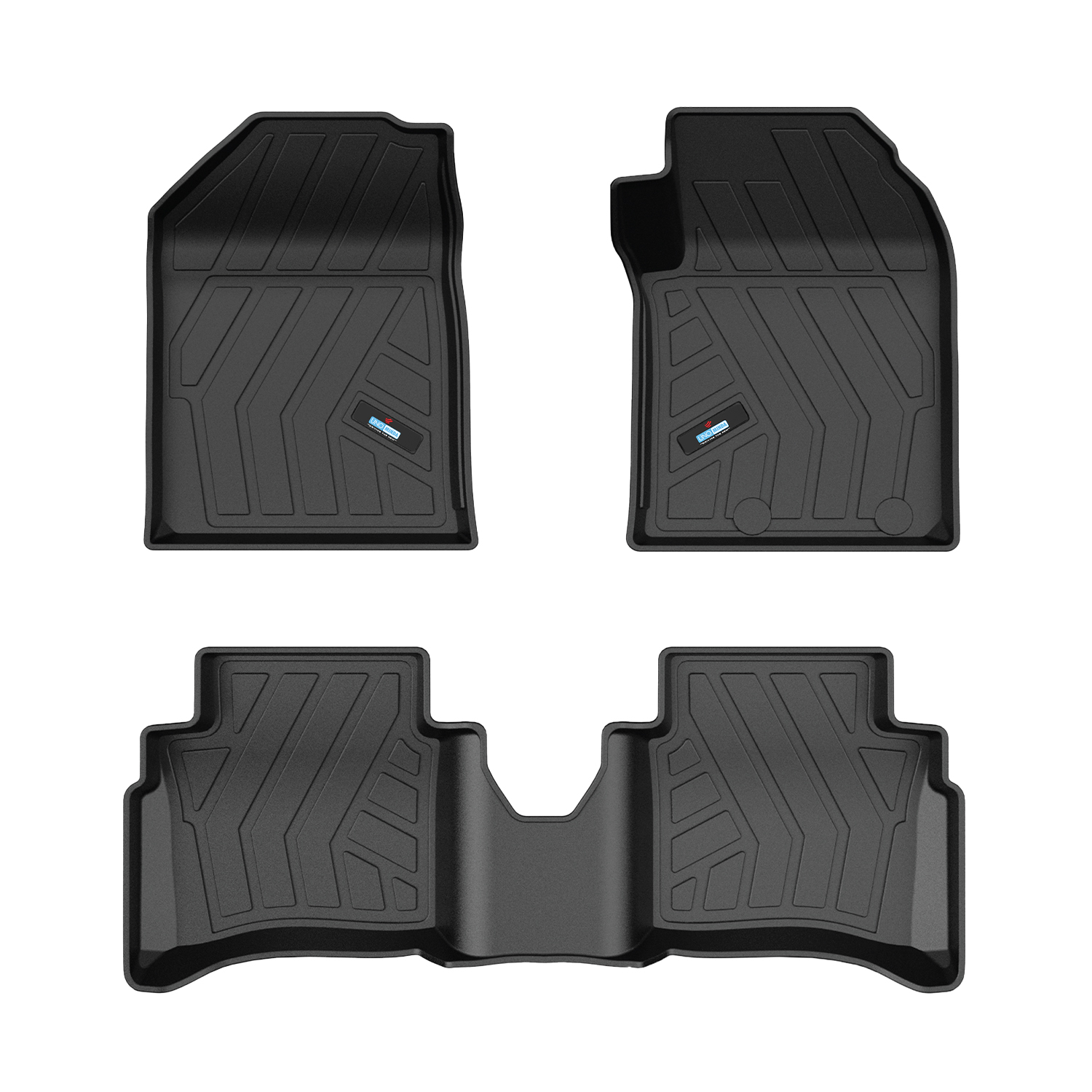 Uno Minda Lifetime 5D Car Mats 3 Piece (2 Row Without Boot) For Hyundai I20 3rd Gen 2020  | Anti Slip | All Weather Mats | 100% Waterproof & Washable | Custom Fit UNO-MATS-I20-20