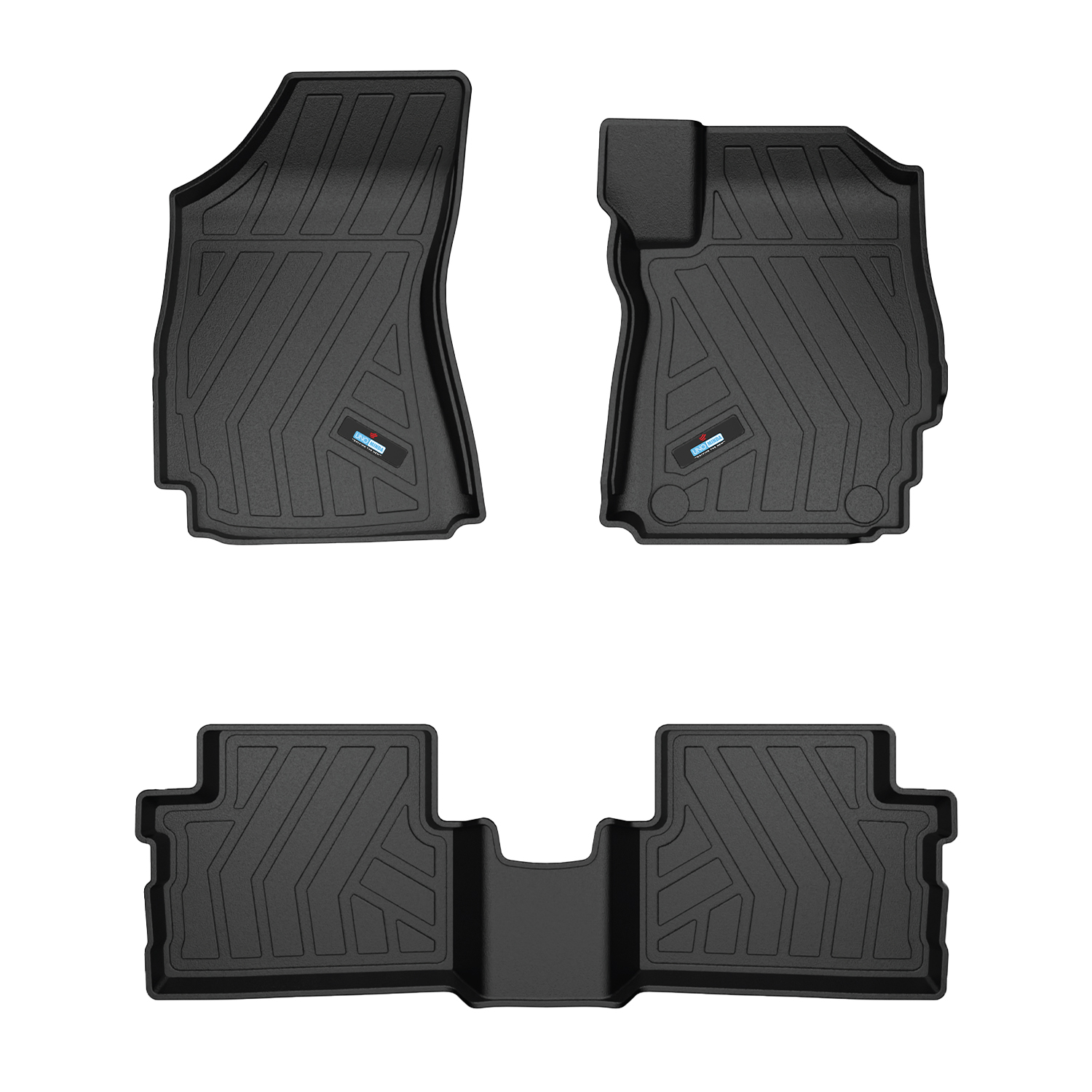 Uno Minda Lifetime 5D Car Mats 3 Piece (2 Row Without Boot) For Tata Nexon At 1st Gen 2022 - Onwards  | Anti Slip | All Weather Mats | 100% Waterproof & Washable | Custom Fit