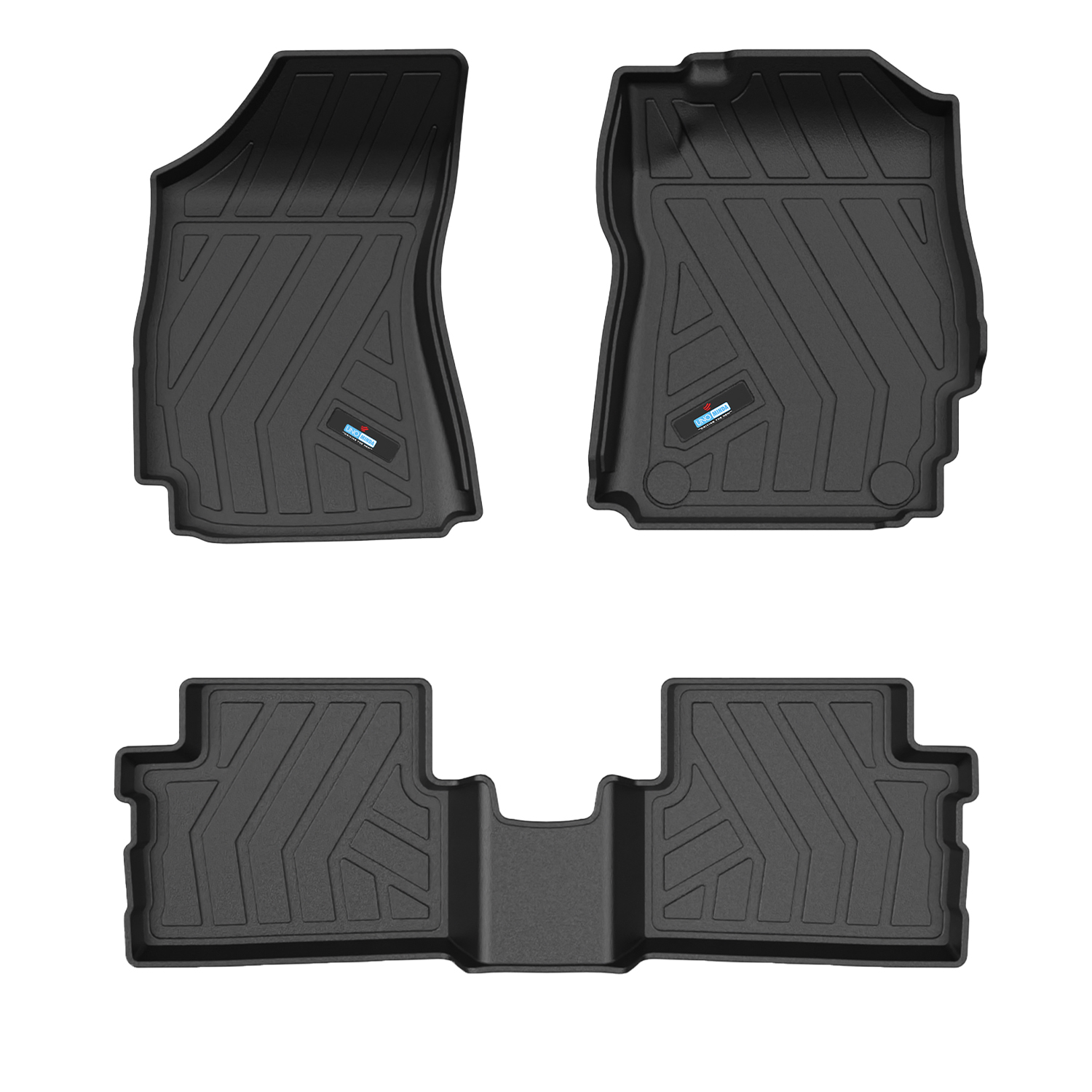 Uno Minda Lifetime 5D Car Mats 3 Piece (2 Row Without Boot) For Tata Nexon Mt 1st Gen 2022 - Onwards  | Anti Slip | All Weather Mats | 100% Waterproof & Washable | Custom Fit