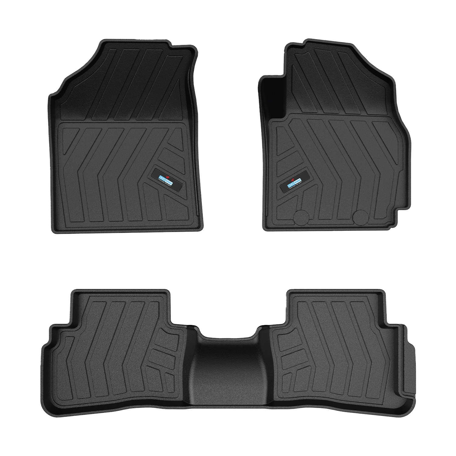 Uno Minda Lifetime 5D Car Mats 3 Piece (2 Row Without Boot) For Kia Seltos 1st Gen 2023 - Onwards  | Anti Slip | All Weather Mats | 100% Waterproof & Washable | Custom Fit UNO-MATS-SELTOS23
