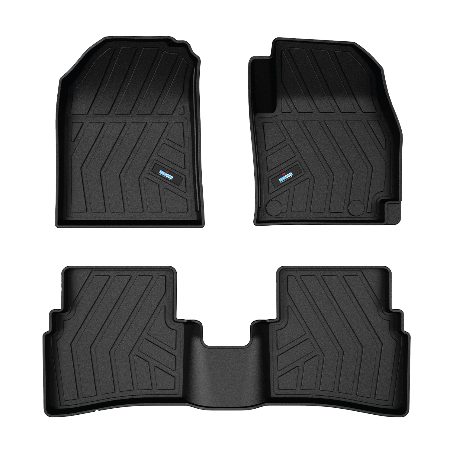 Uno Minda Lifetime 5D Car Mats 3 Piece (2 Row Without Boot) For Kia Sonet 1st Gen Sept 2020 - Onwards  | Anti Slip | All Weather Mats | 100% Waterproof & Washable | Custom Fit UNO-MATS-SONET20