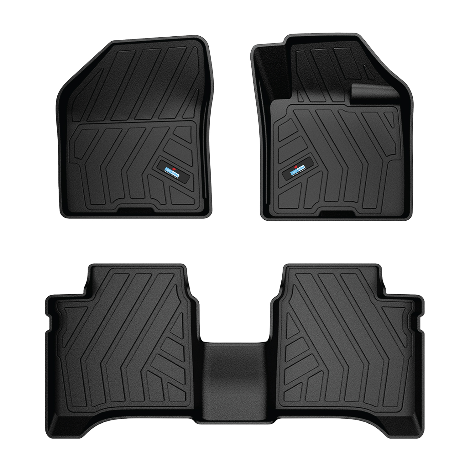 Uno Minda Lifetime 5D Car Mats 3 Piece (2 Row Without Boot) For Toyota Taisor 1st Gen 2023- Onwards  | Anti Slip | All Weather Mats | 100% Waterproof & Washable | Custom Fit UNO-MATS-TAISOR