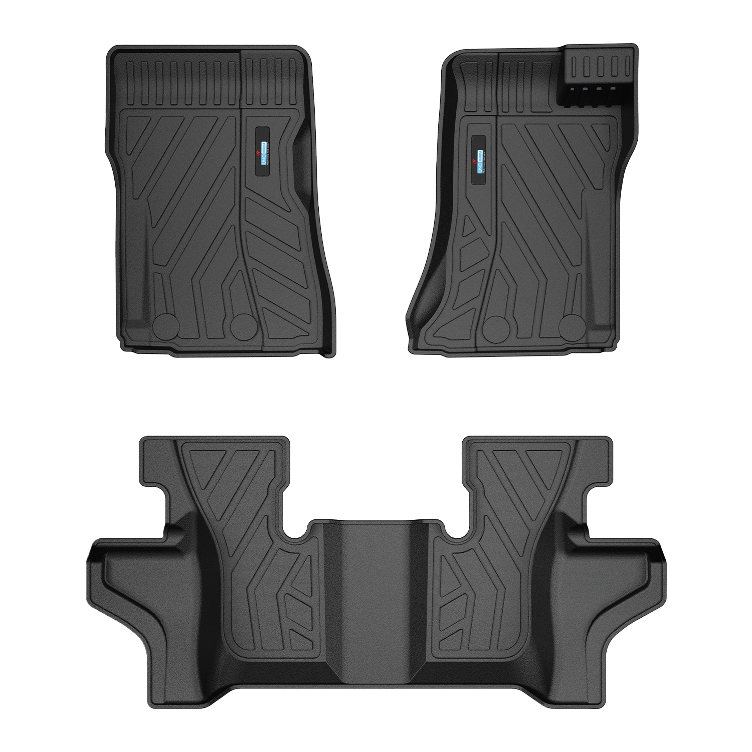 Uno Minda Lifetime 5D Car Mats 3 Piece (2 Row Without Boot) For Mahindra Thar 2nd Gen Oct 2020 - Onwards  | Anti Slip | All Weather Mats | 100% Waterproof & Washable | Custom Fit UNO-MATS-THAR20