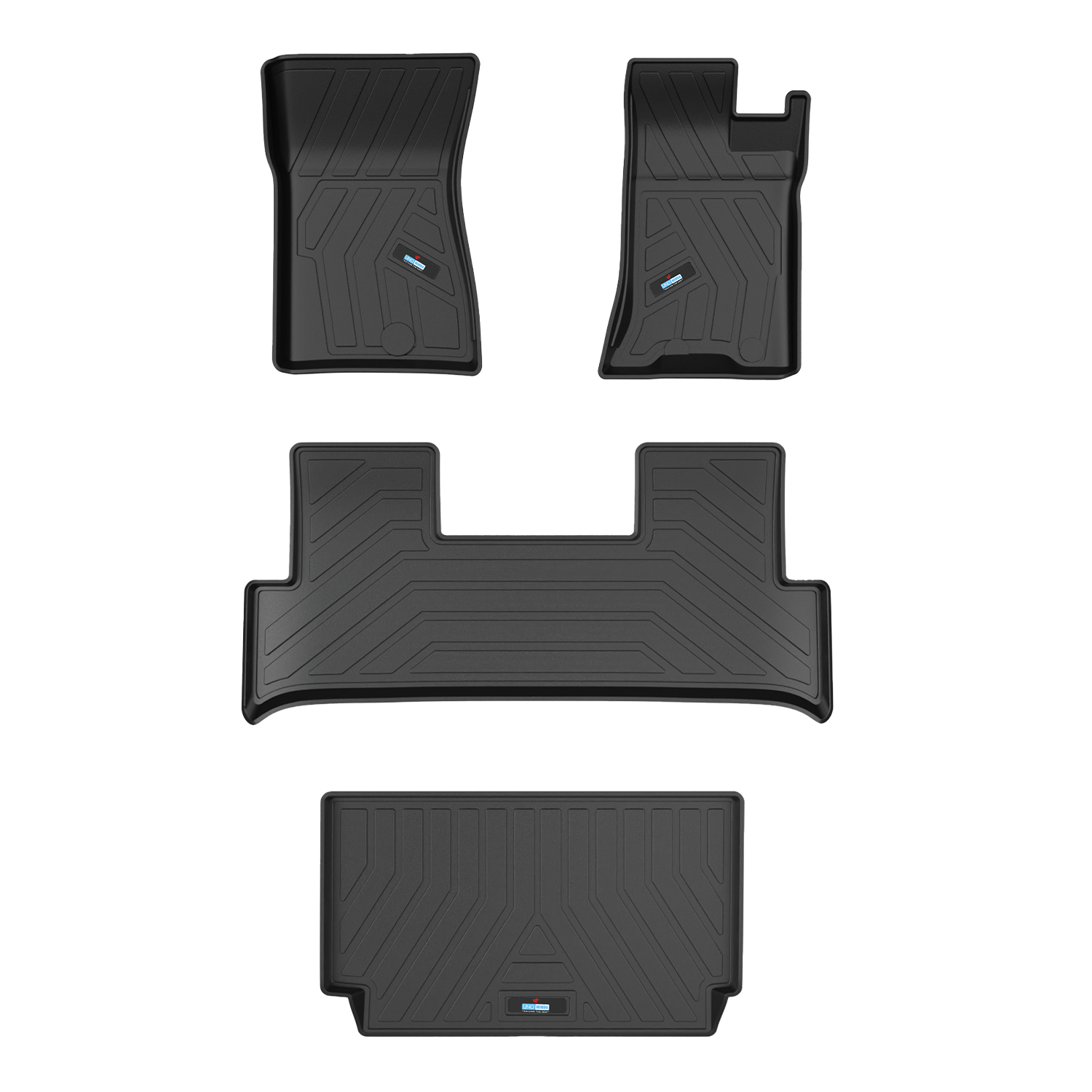 Uno Minda Lifetime 5D Car Mats 3 Piece (2 Row Without Boot) For Mahindra Thar Roxx 2nd Gen 2024  | Anti Slip | All Weather Mats | 100% Waterproof & Washable | Custom Fit