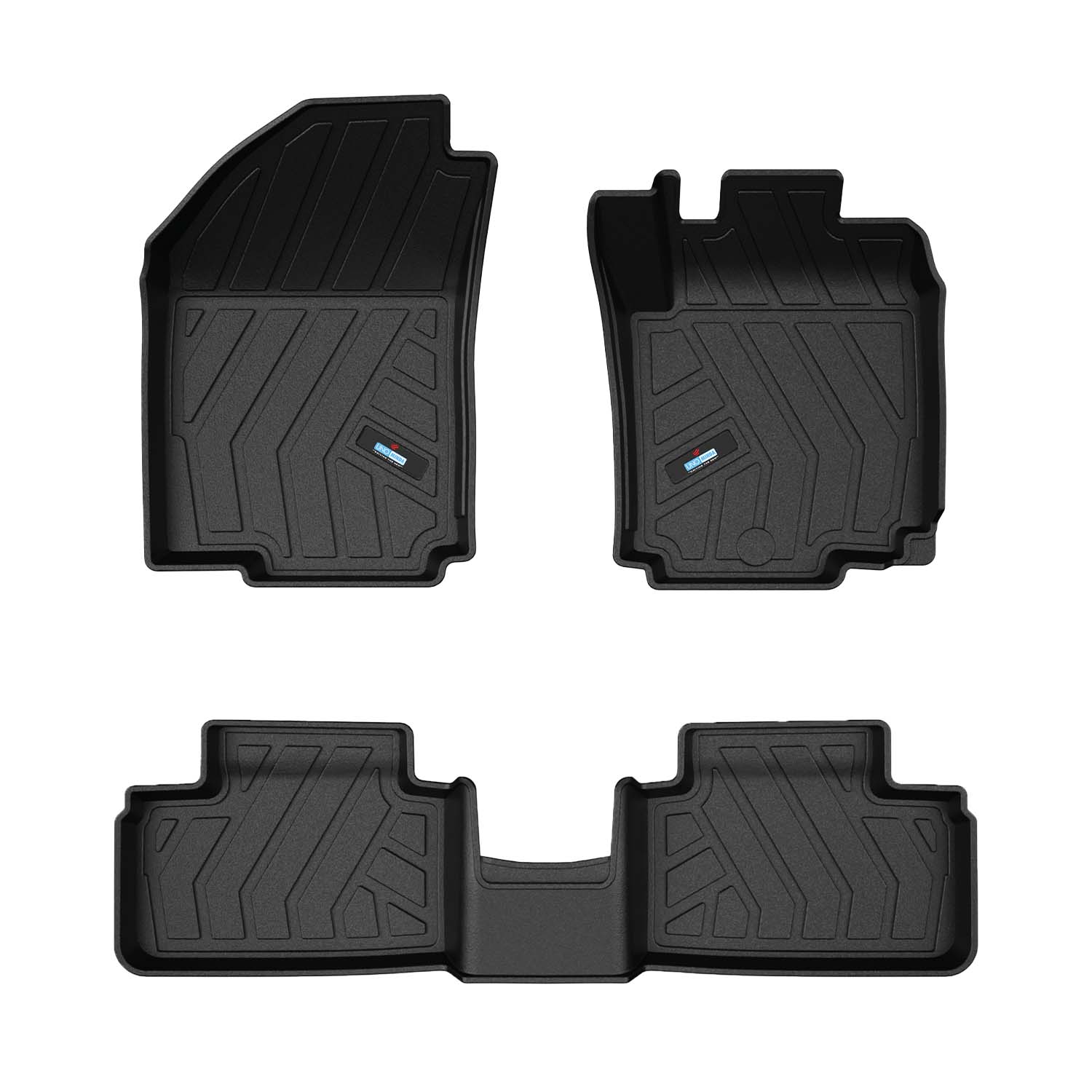 Uno Minda Lifetime 5D Car Mats 3 Piece (2 Row Without Boot) For Toyota Urban Cruiser Hyryder 1st Gen 2022 - Onwards  | Anti Slip | All Weather Mats | 100% Waterproof & Washable | Custom Fit UNO-MATS-URBNCRUSER22