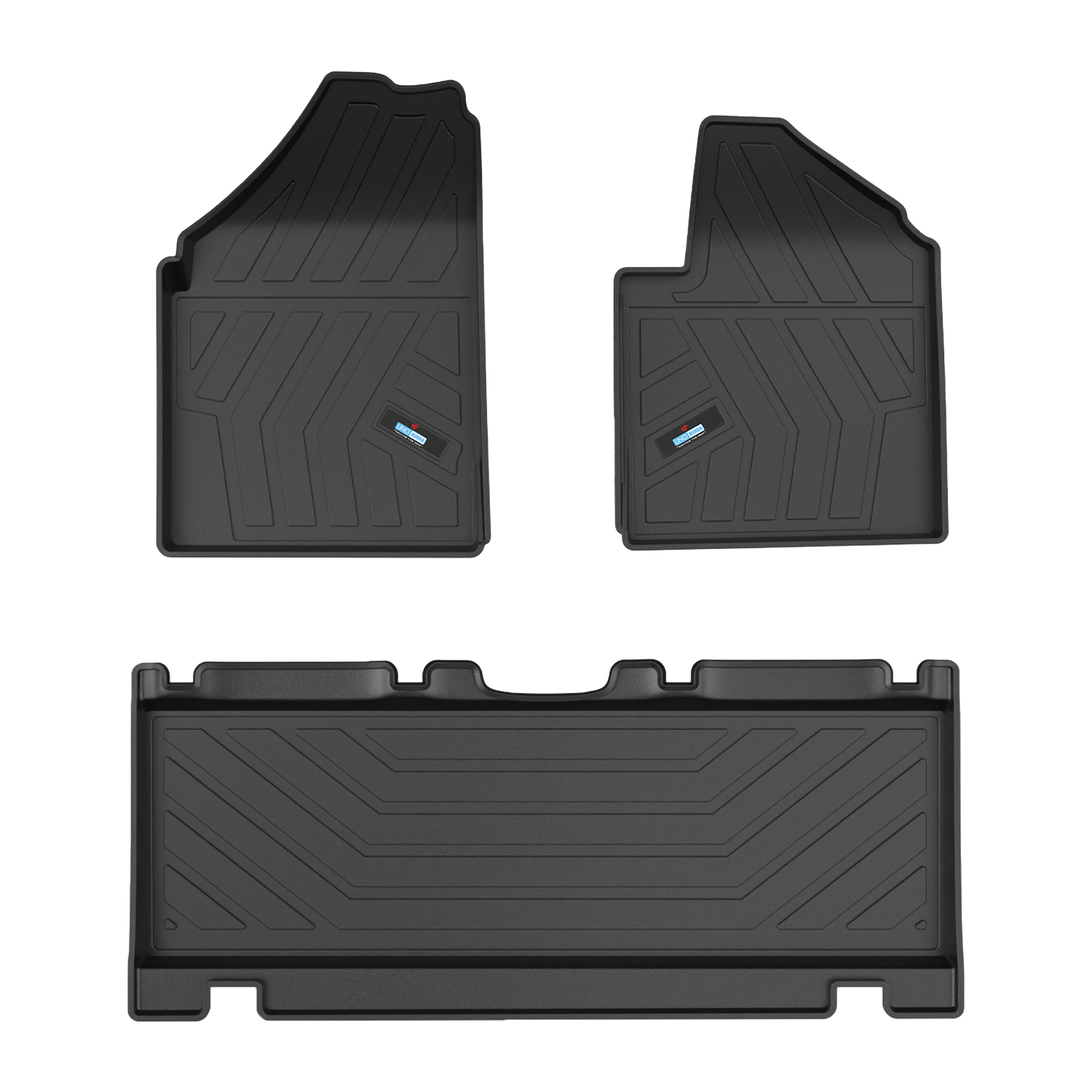 Uno Minda Lifetime 5D Car Mats 3 Piece (2 Row Without Boot) For Mg Windsor Ev 1st Gen 2024  | Anti Slip | All Weather Mats | 100% Waterproof & Washable | Custom Fit UNO-MATS-WINDSOR-EV