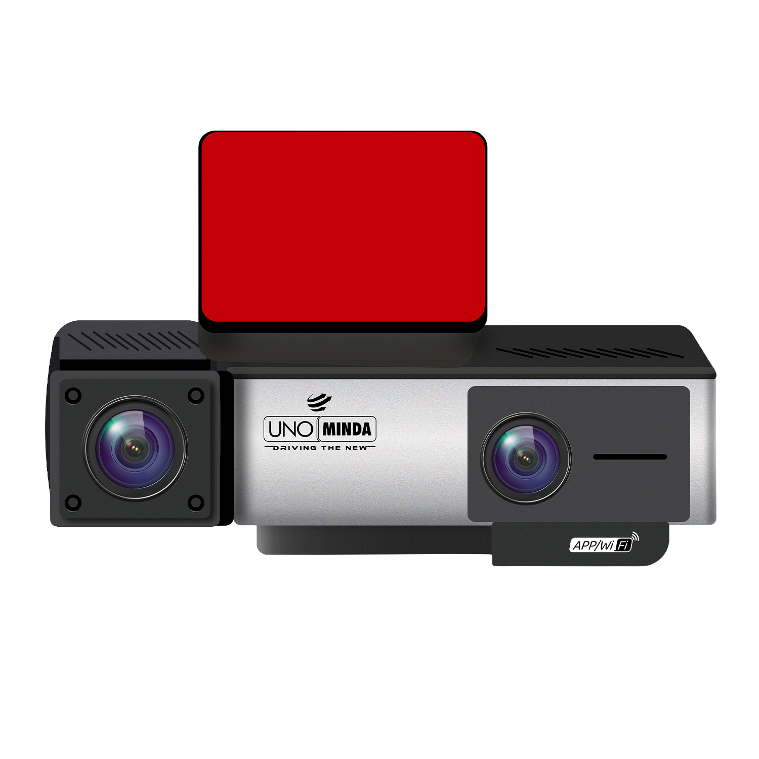 Uno Minda 3 Channel Car Dash Cam DVR | 4K Ultra HD Front + 1K in-Cabin + 1K Rear Recording | WiFi App Control, Gravity Sensor 3.39