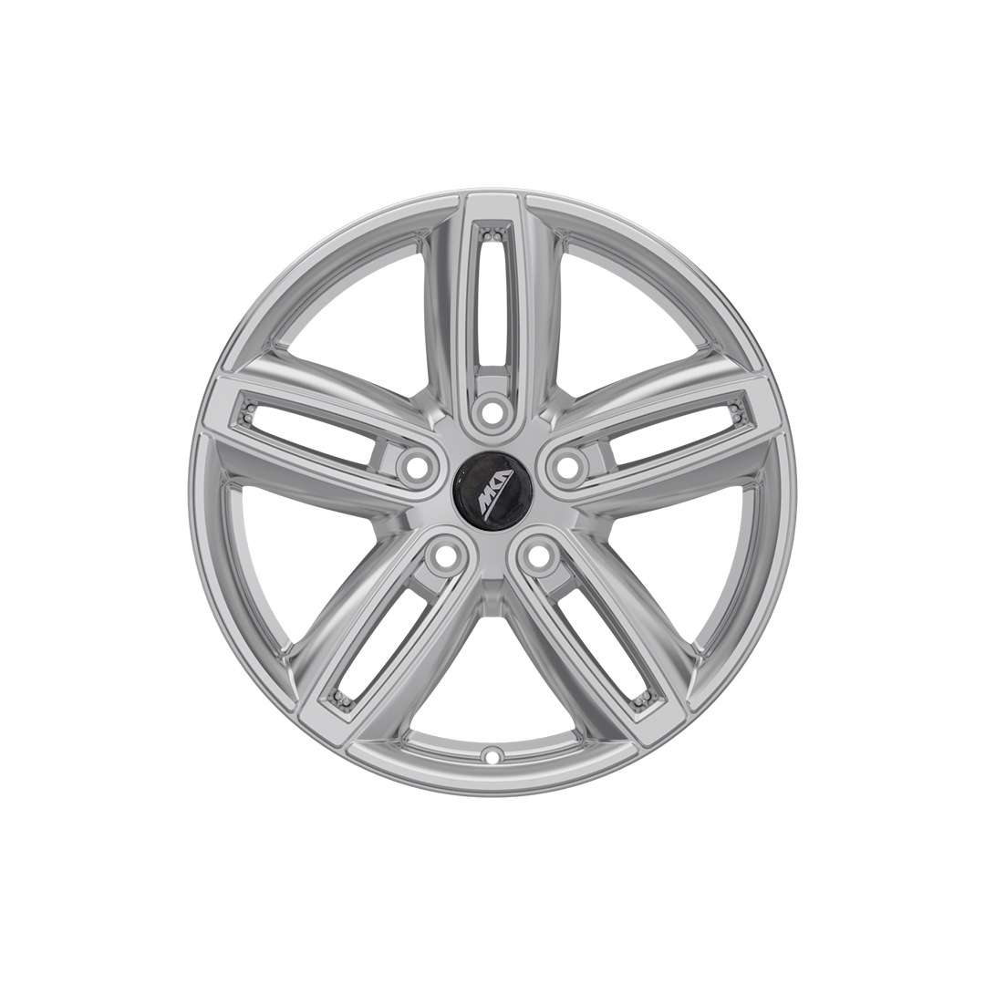 Uno Minda W1D056-000M00 Spin Alloy Wheel 16 Inch, Diamond Cut, Hyper Silver Machined, 5 Holes