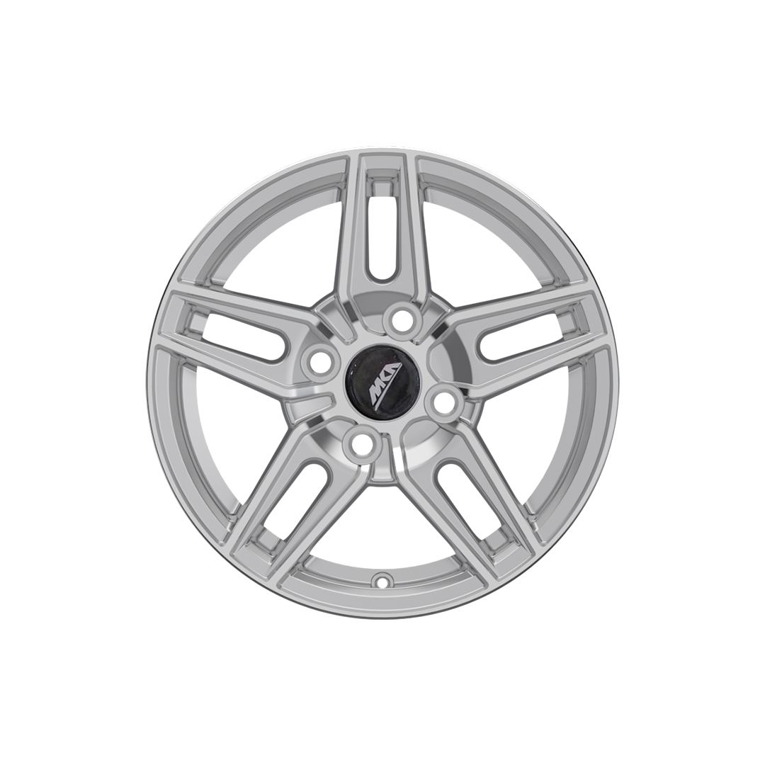 Uno Minda W1D092-000M00 Smart Alloy Wheel 13 Inch, Diamond Cut, Hyper Silver Machined, 4 Holes