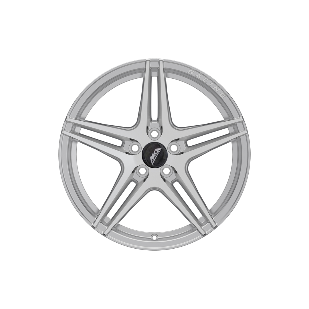 Uno Minda W1D110-000M00 Sharp Alloy Wheel 17 Inch, Diamond Cut, Hyper Silver Machined, 5 Holes