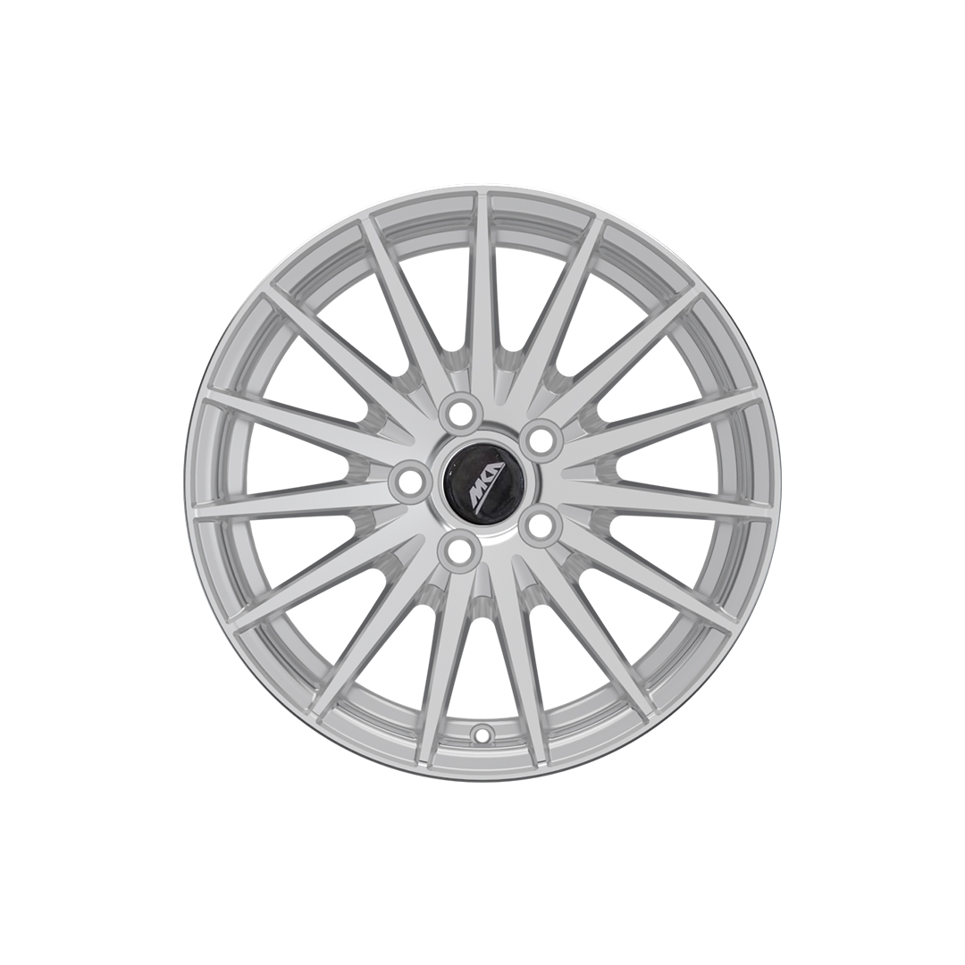 Uno Minda W1D142-000M00 Wonder Alloy Wheel 15 Inch, Diamond Cut, Hyper Silver Machined, 5 Holes